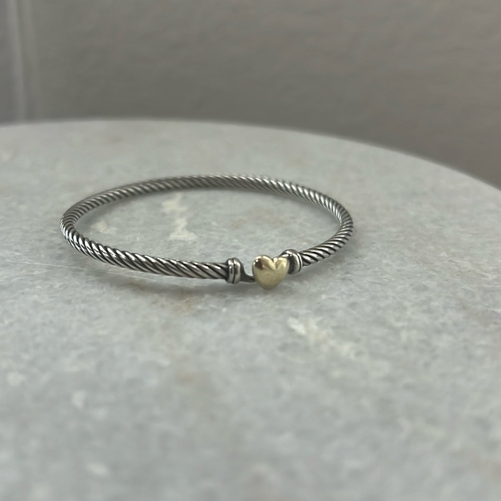 David Yurman heart cable bracelet